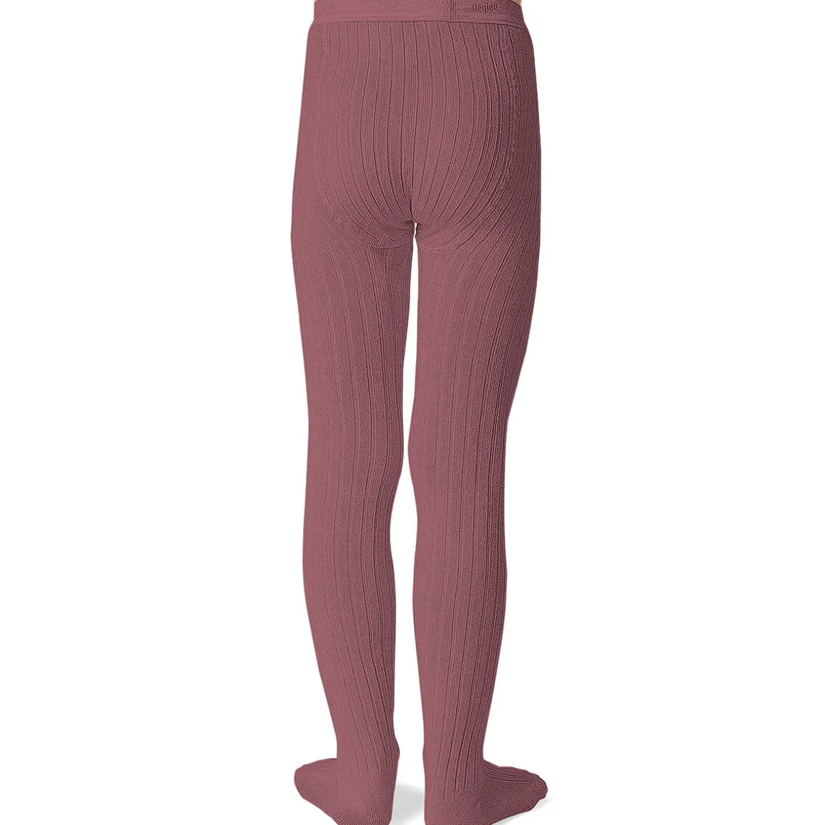 Louise Ribbed Tights in Raisin Rose by Collegien