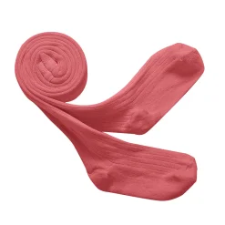 Louise Ribbed Tights in Rose Litchi by Collegien