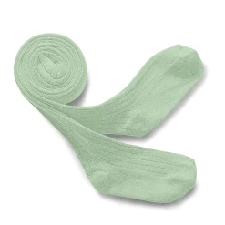 Louise Ribbed Tights in Verveine by Collegien
