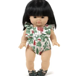 Lou Ruffle Romper (34cm Doll) in Trees Print by Minikane X Nathalie Lete
