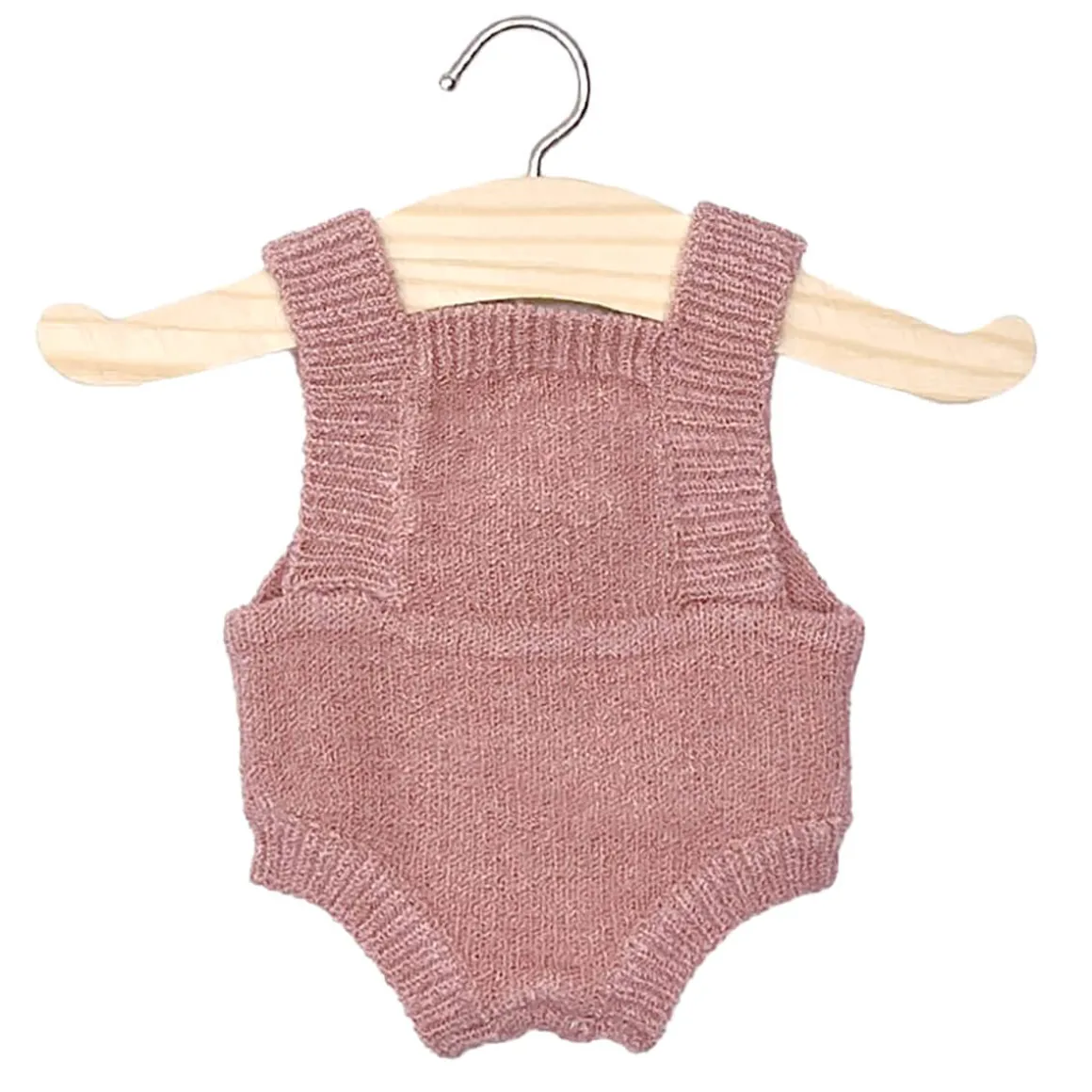 Lou Tricot Romper (34cm Doll) in Tea Rose by Minikane