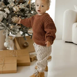 Luca Pant in Holiday Stripe by Quincy Mae