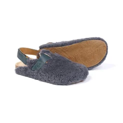 Lucio Shearling Clogs in Anthracite by PèPè