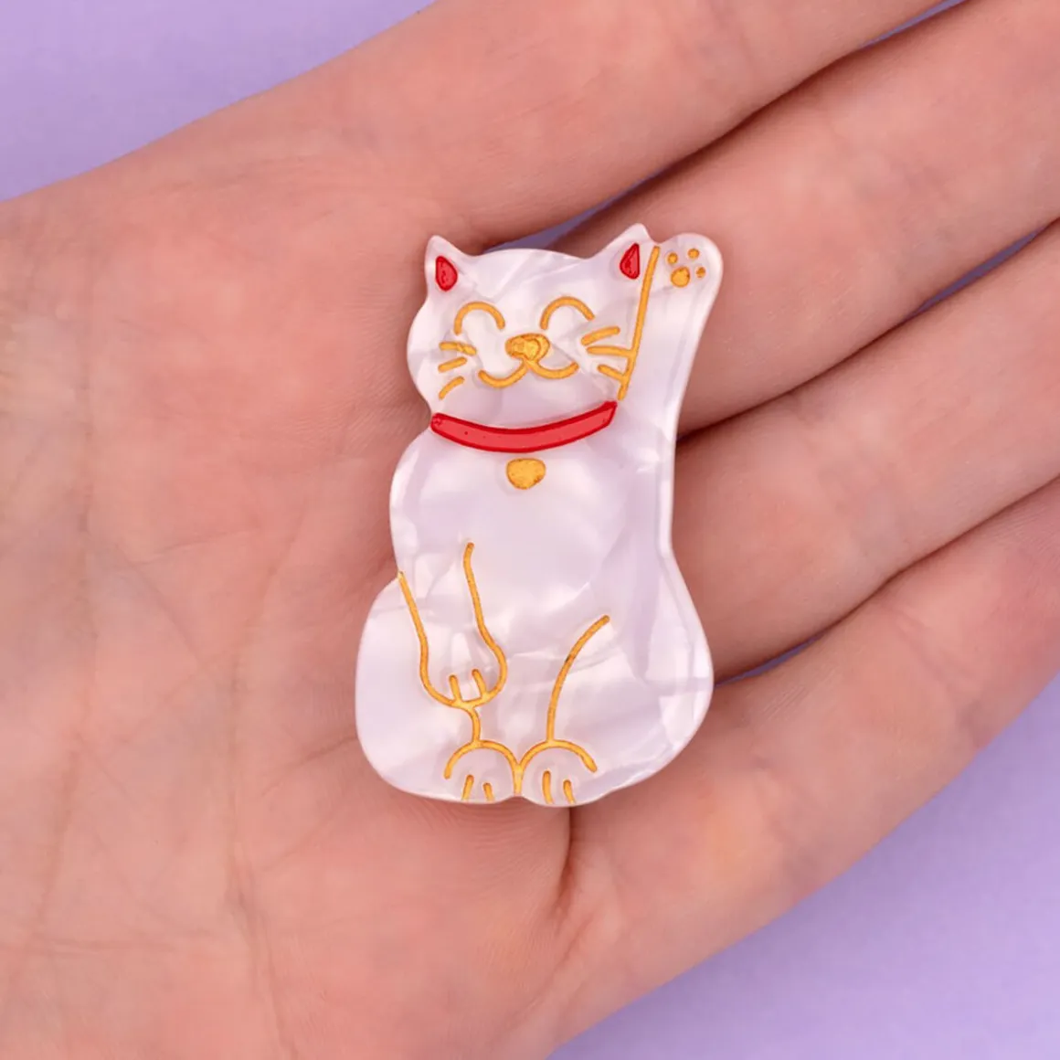 Lucky Cat Hair Clip by Coucou Suzette