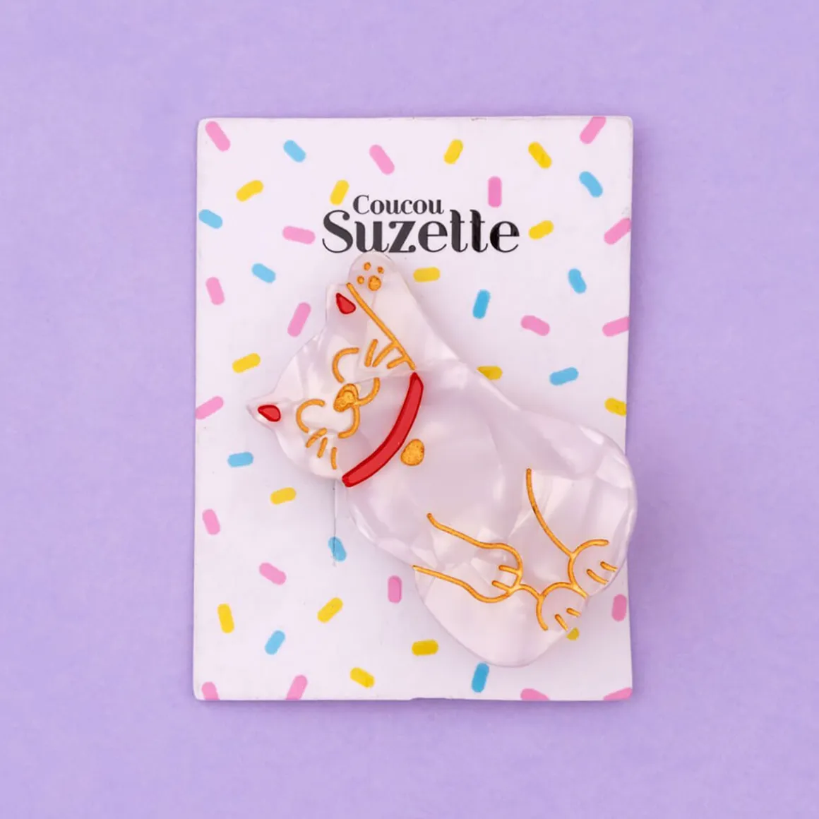Lucky Cat Hair Clip by Coucou Suzette