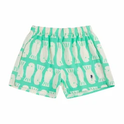 Lucky Fish All Over Woven Shorts by Bobo Choses