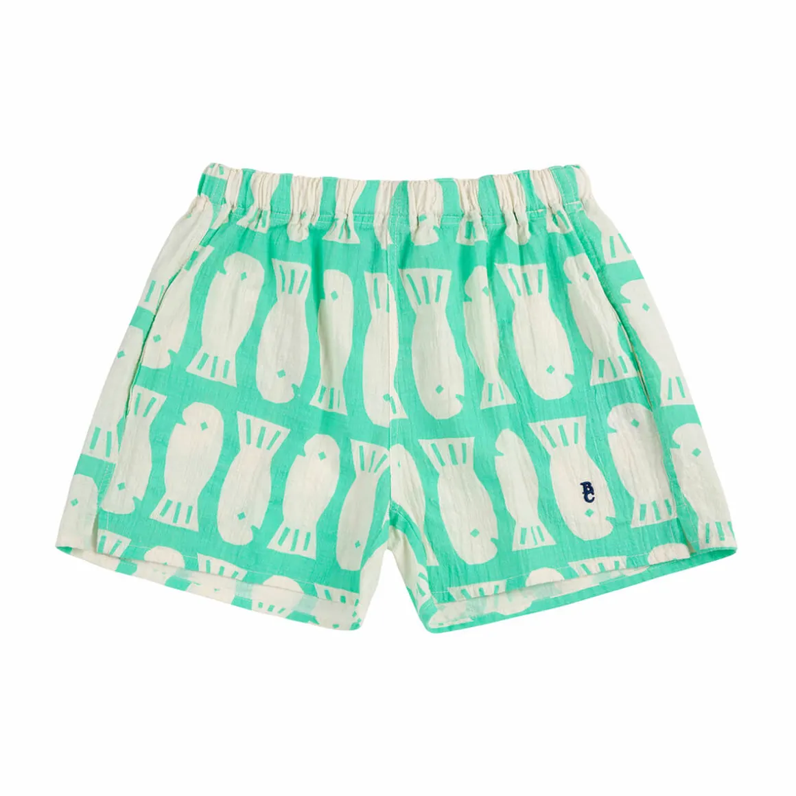 Lucky Fish All Over Woven Shorts by Bobo Choses