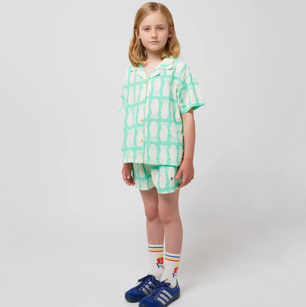 Lucky Fish All Over Woven Shorts by Bobo Choses
