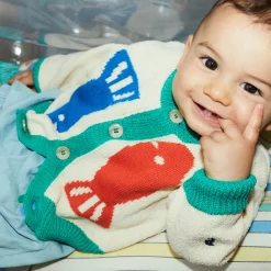 Lucky Fish Baby Cardigan by Bobo Choses