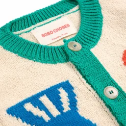 Lucky Fish Baby Cardigan by Bobo Choses