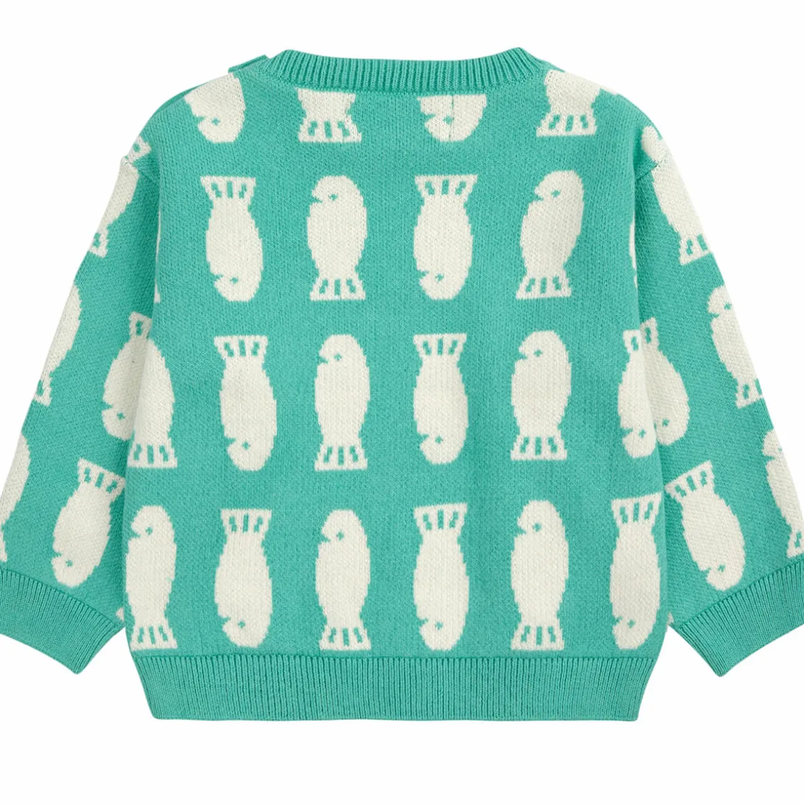 Lucky Fish Jacquard Baby Jumper by Bobo Choses