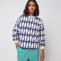 Lucky Fish Sweatshirt by Bobo Choses Womenswear