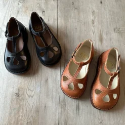 Lucy Cut Out Sandals in Black by PèPè