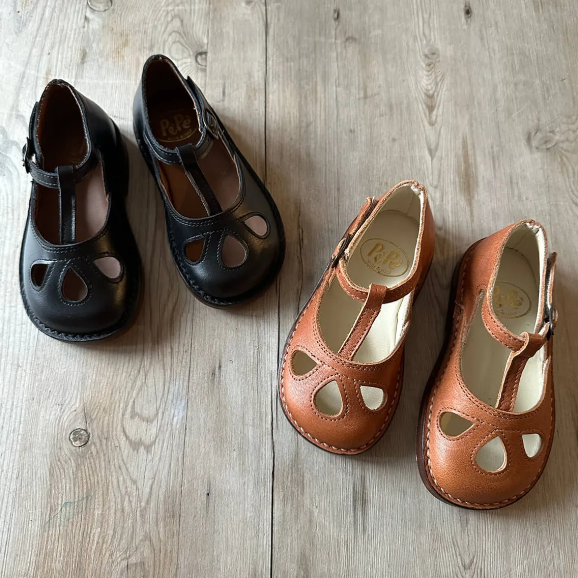 Lucy Cut Out Sandals in Black by PèPè