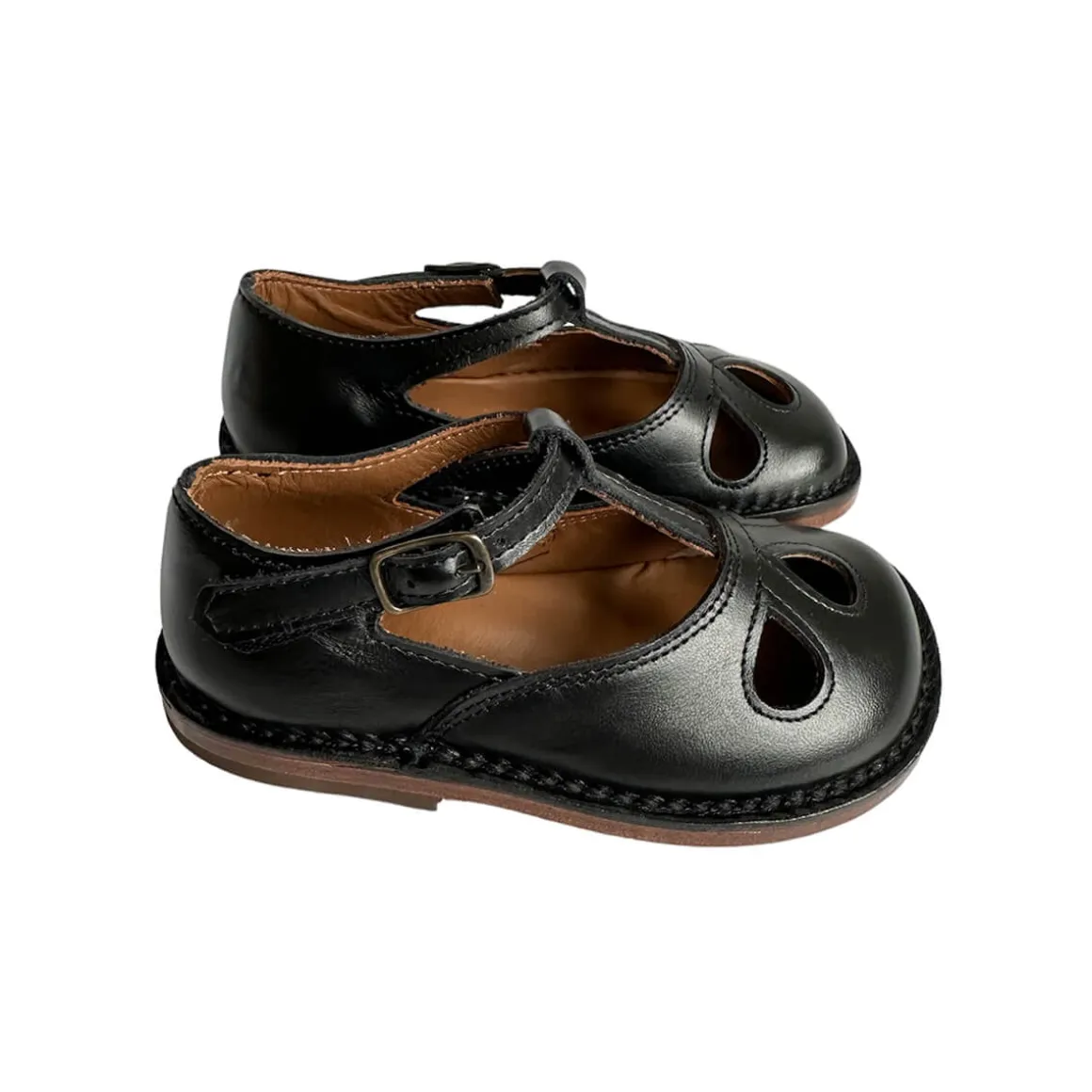 Lucy Cut Out Sandals in Black by PèPè