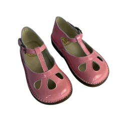 Lucy Cut Out Sandals in Bubblegum Pink Patent by PèPè