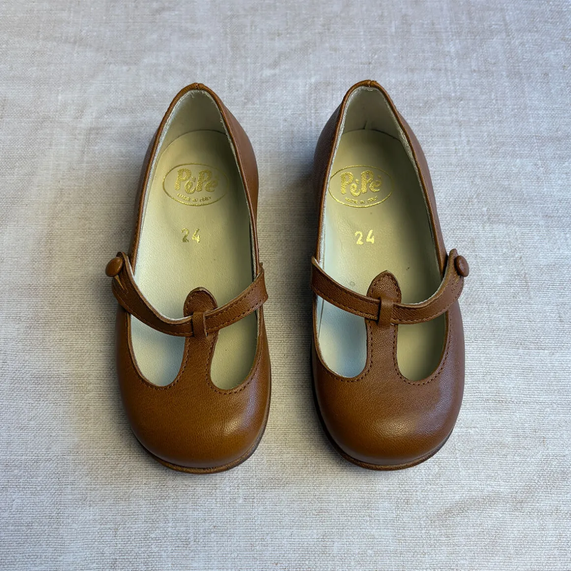 Lulu T Bar Shoes in Tobacco by PèPè