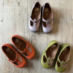 Lulu T Bar Shoes in Verde Green by PèPè - Last Ones In Stock - 28-30 EUR