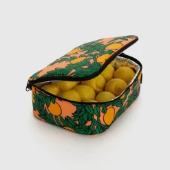 Lunch Box in Orange Tree Coral by Baggu