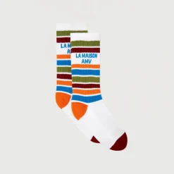 Lypow Socks in Multi Stripe by American Vintage