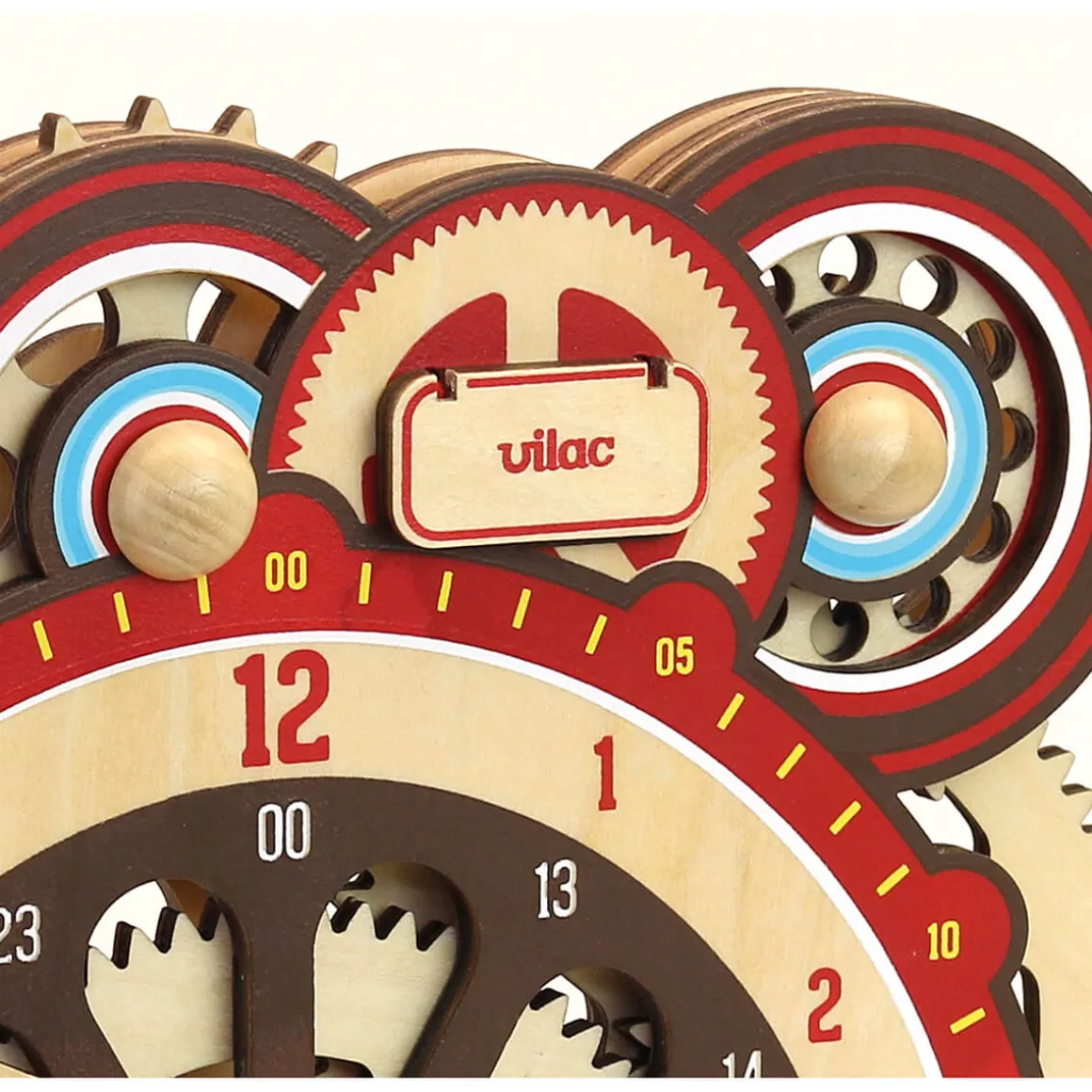 Machinalirleur Wooden Learning Clock by Vilac