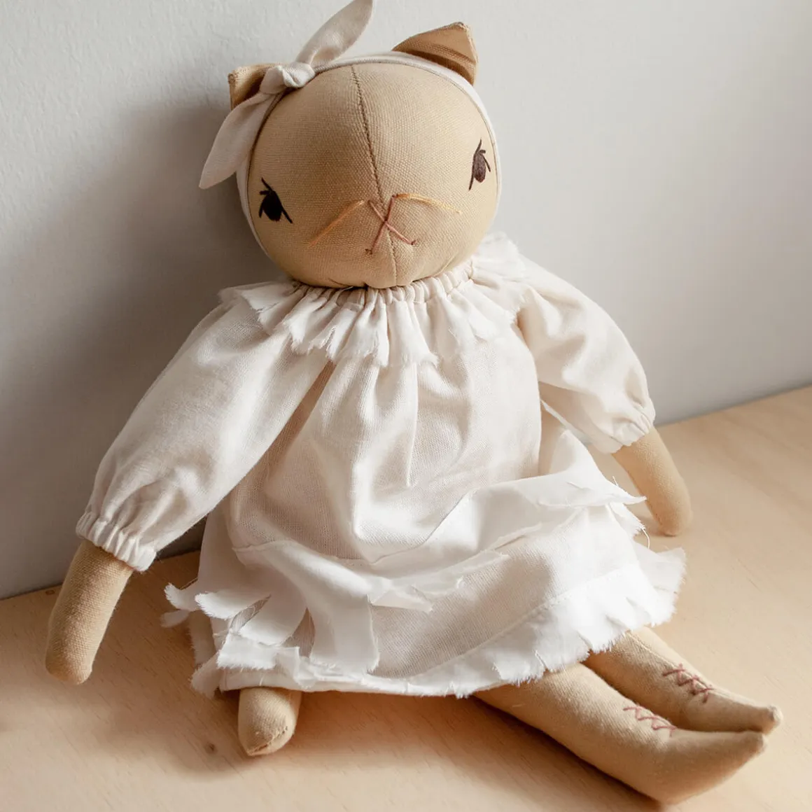 Mae Large Cat in Straw by Polka Dot Club