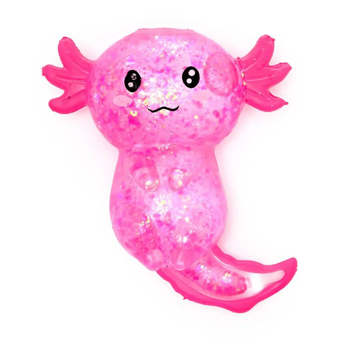 Maltose Squeezy Glitter Axolotl Stress Toy by Puckator