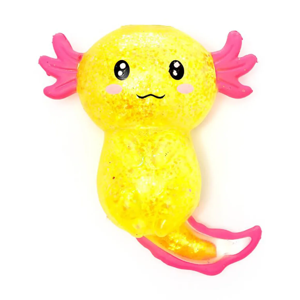 Maltose Squeezy Glitter Axolotl Stress Toy by Puckator