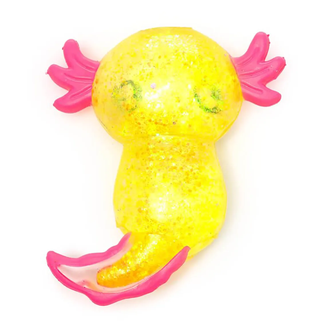 Maltose Squeezy Glitter Axolotl Stress Toy by Puckator