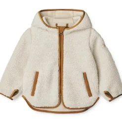 Mara Pile Jacket With Ears in Sandy / Golden Caramel Mix by Liewood - Last Ones In Stock - 2-4 Years
