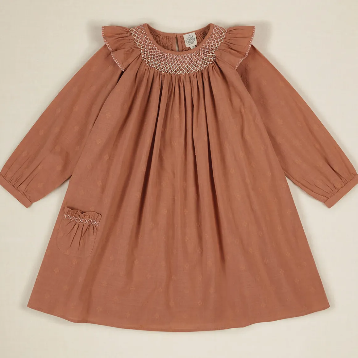 Marla Dress in Praline by Apolina - Last One In Stock - 3-5 Years