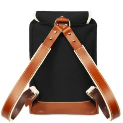 Matra Mini Leather Backpack in Black by YKRA