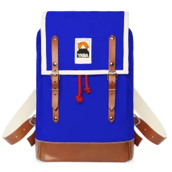 Matra Mini Leather Backpack in Blue by YKRA