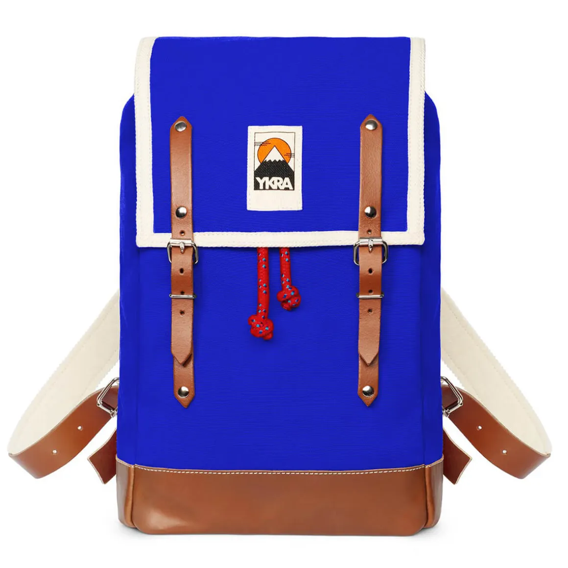 Matra Mini Leather Backpack in Blue by YKRA