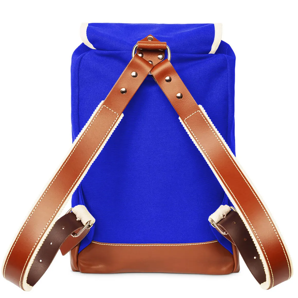 Matra Mini Leather Backpack in Blue by YKRA