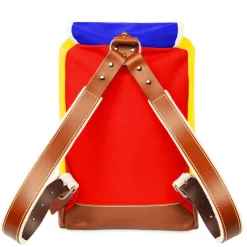 Matra Mini Leather Backpack in Tricolor by YKRA