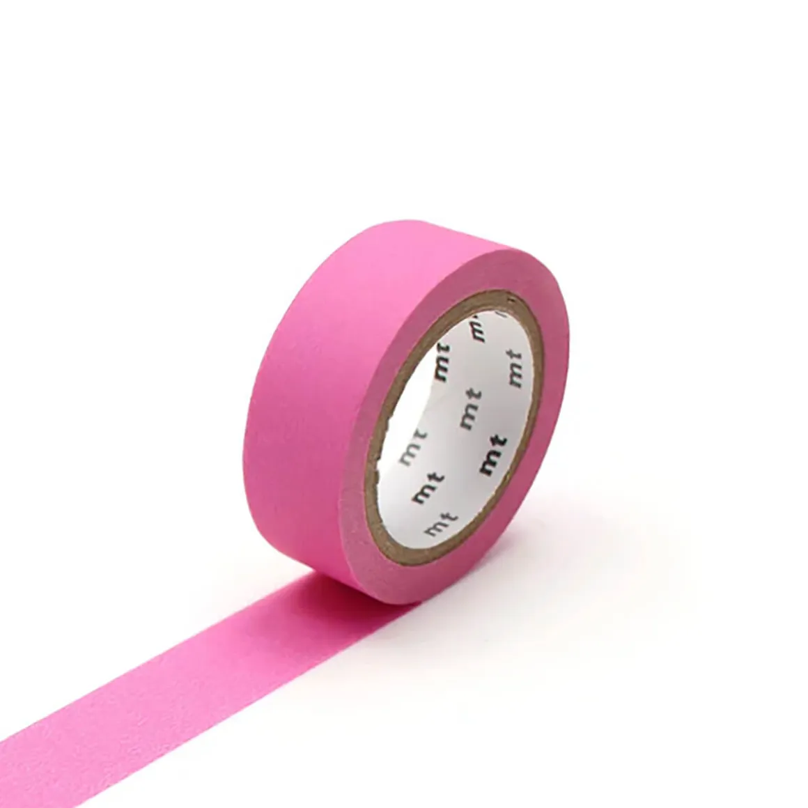 Matte Pink 15mm 1P Basic Washi Tape by MT Japan