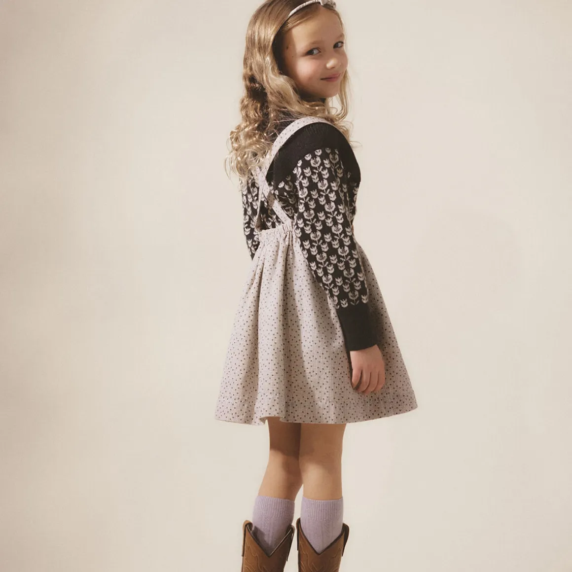 Mavis Skirt in Needlepoint Print by Soor Ploom - Last Ones In Stock - 3-7 Years