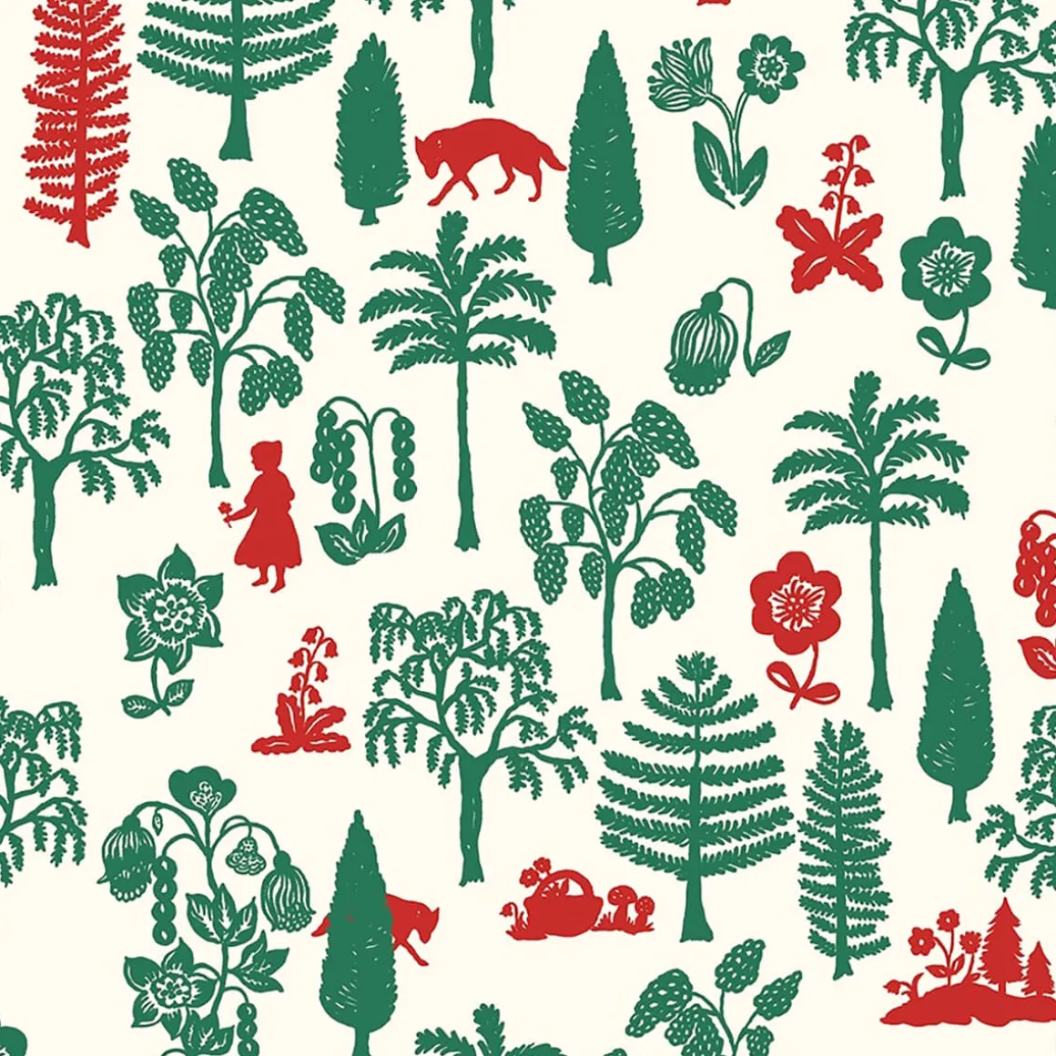 Maya Jumpsuit (34cm Doll) in Trees Print by Minikane X Nathalie Lete