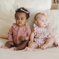 Maya Romper in Pink Plaid by Quincy Mae