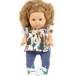 Mazarine Outfit (34cm Doll) in Alice Print / Cobalt Blue by Minikane X Nathalie Lete