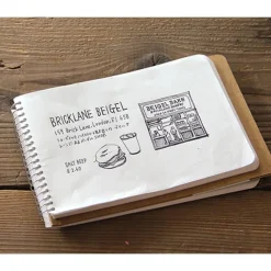 MD White Spiral Ring Notebook B6 by Traveler's Company