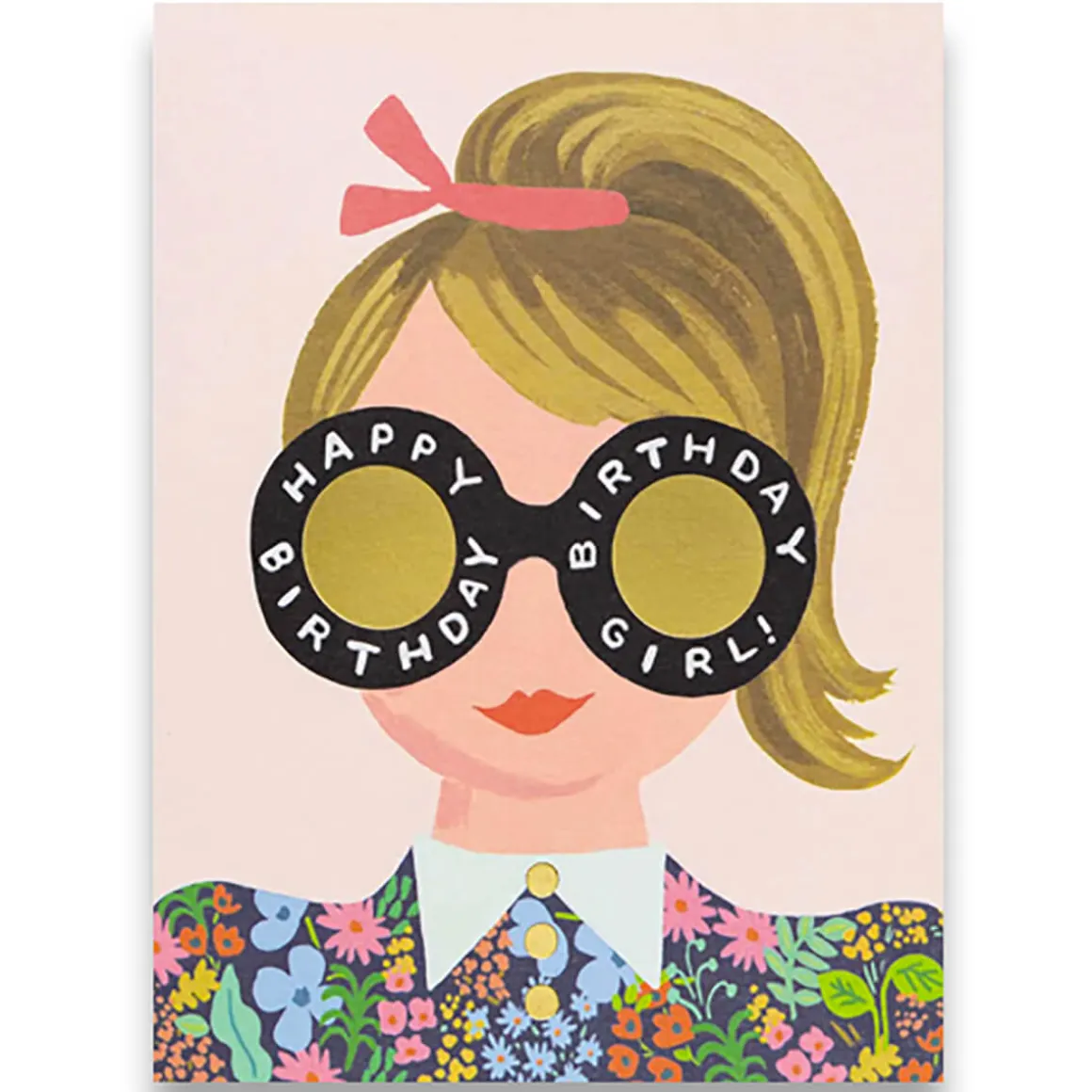Meadow Birthday Girl Greetings Card By Rifle Paper Co.