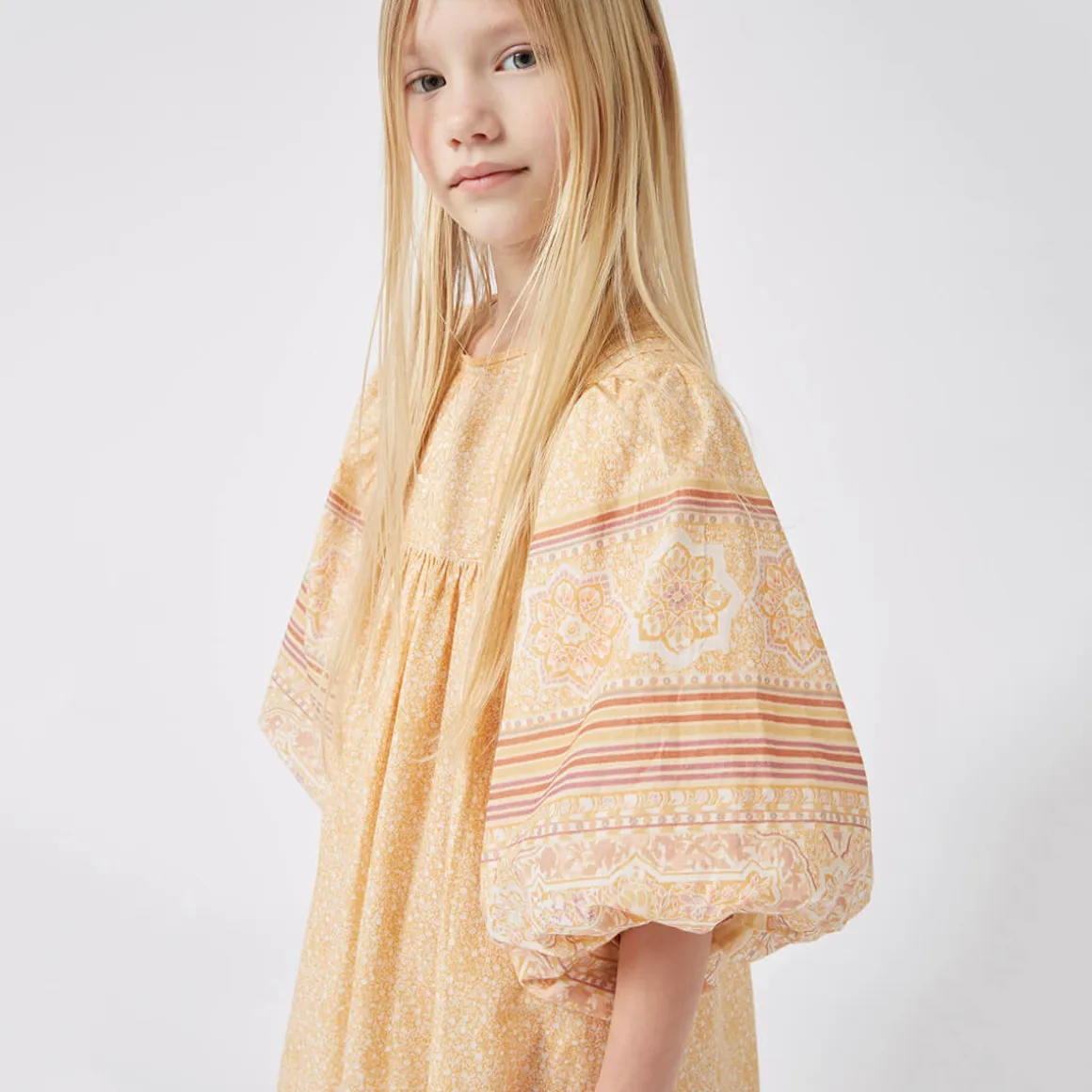 Meadow Dress in Tuscan Peach by Faune