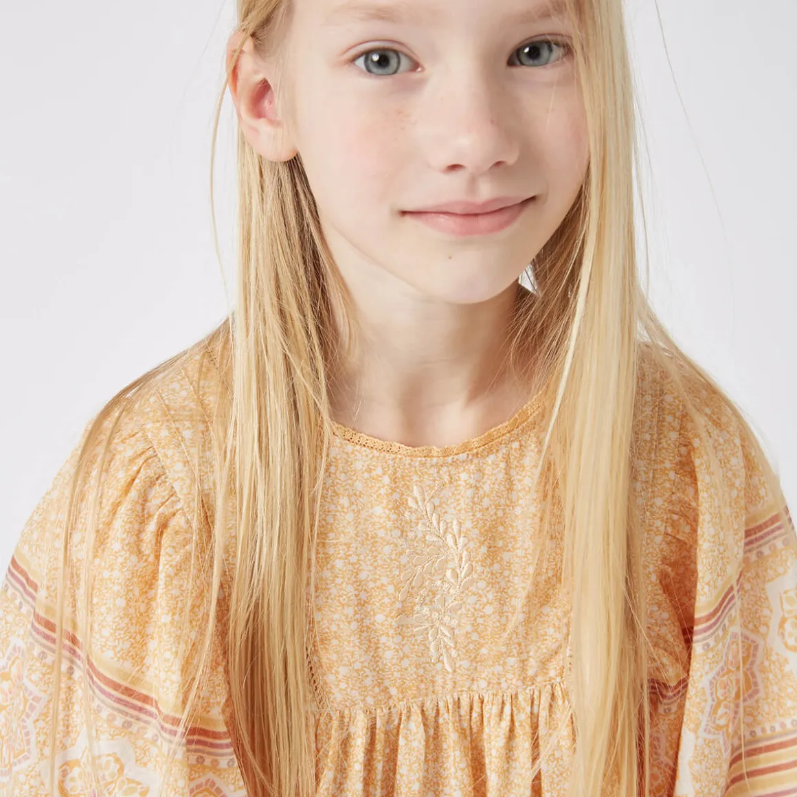 Meadow Dress in Tuscan Peach by Faune