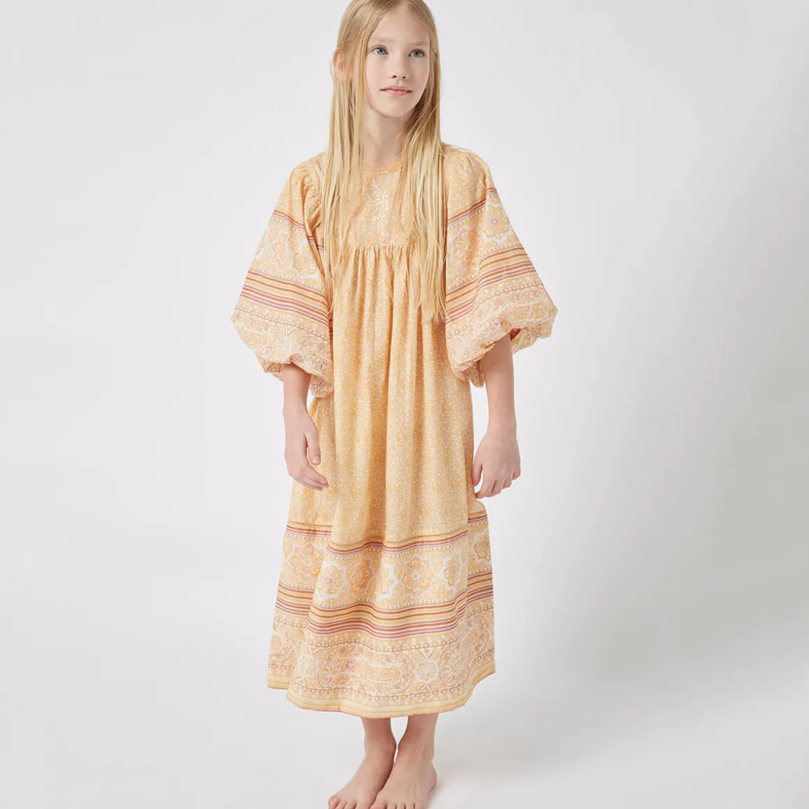 Meadow Dress in Tuscan Peach by Faune