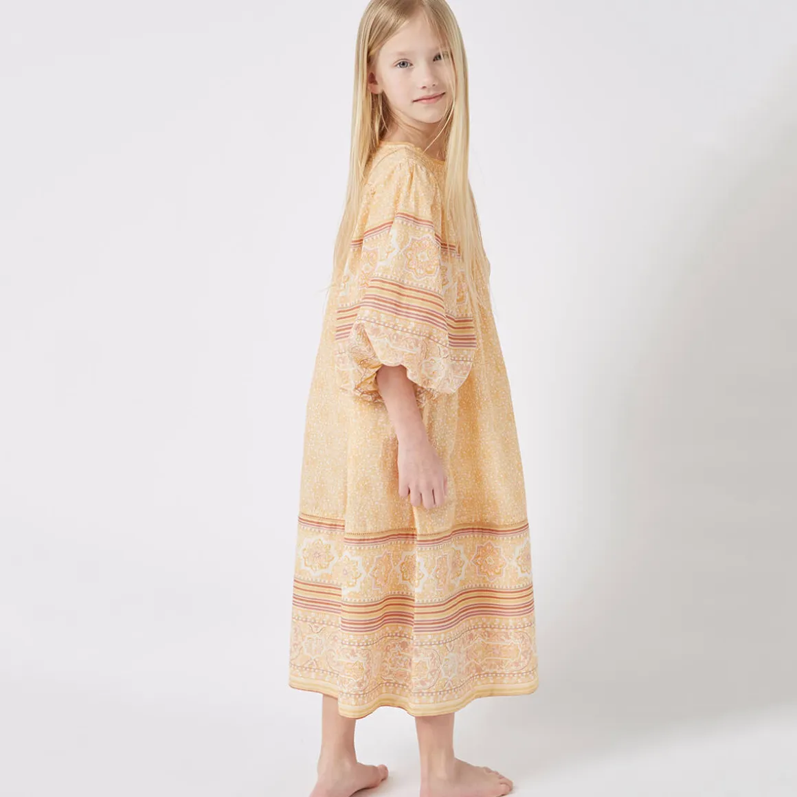 Meadow Dress in Tuscan Peach by Faune
