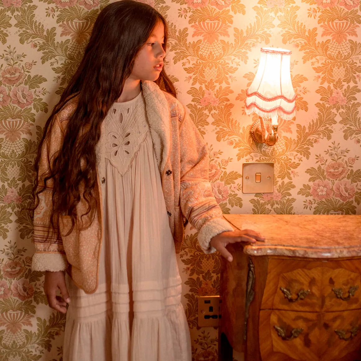 Meadow Jacket in Tuscan Peach by Faune