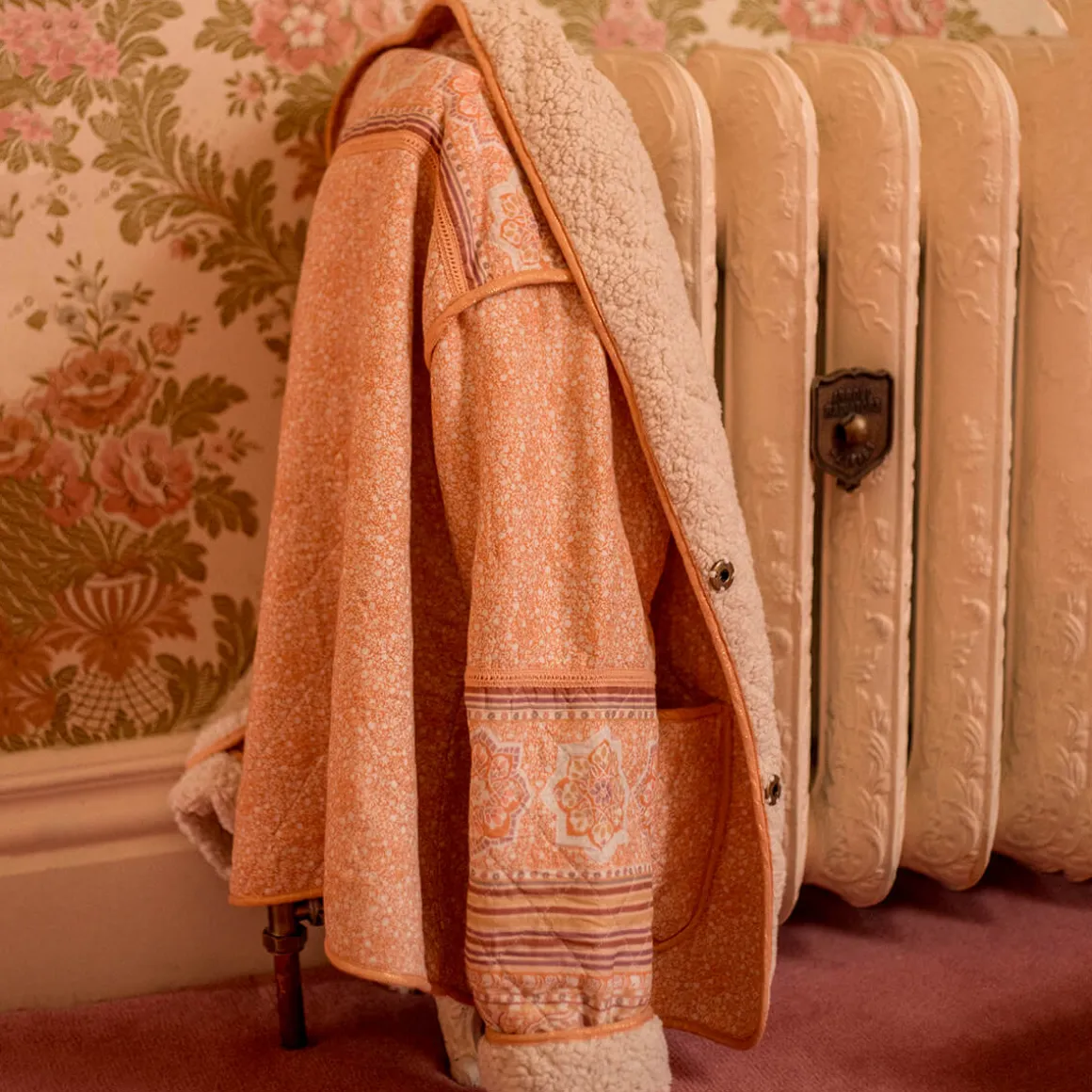 Meadow Jacket in Tuscan Peach by Faune
