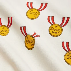 Medals Baby Sweatshirt in Grey by Mini Rodini - Last One In Stock - 56/62 (1-4 Months)